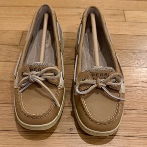 Sperry Women's Brown and Cream Loafers